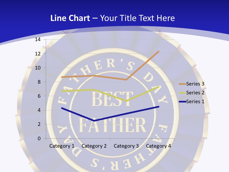 Holiday Dady Trophy PowerPoint Template