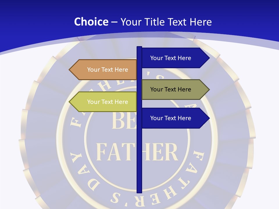 Holiday Dady Trophy PowerPoint Template