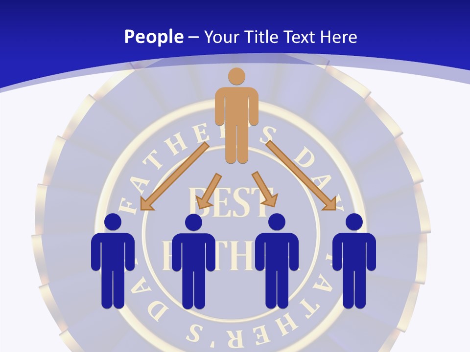 Holiday Dady Trophy PowerPoint Template