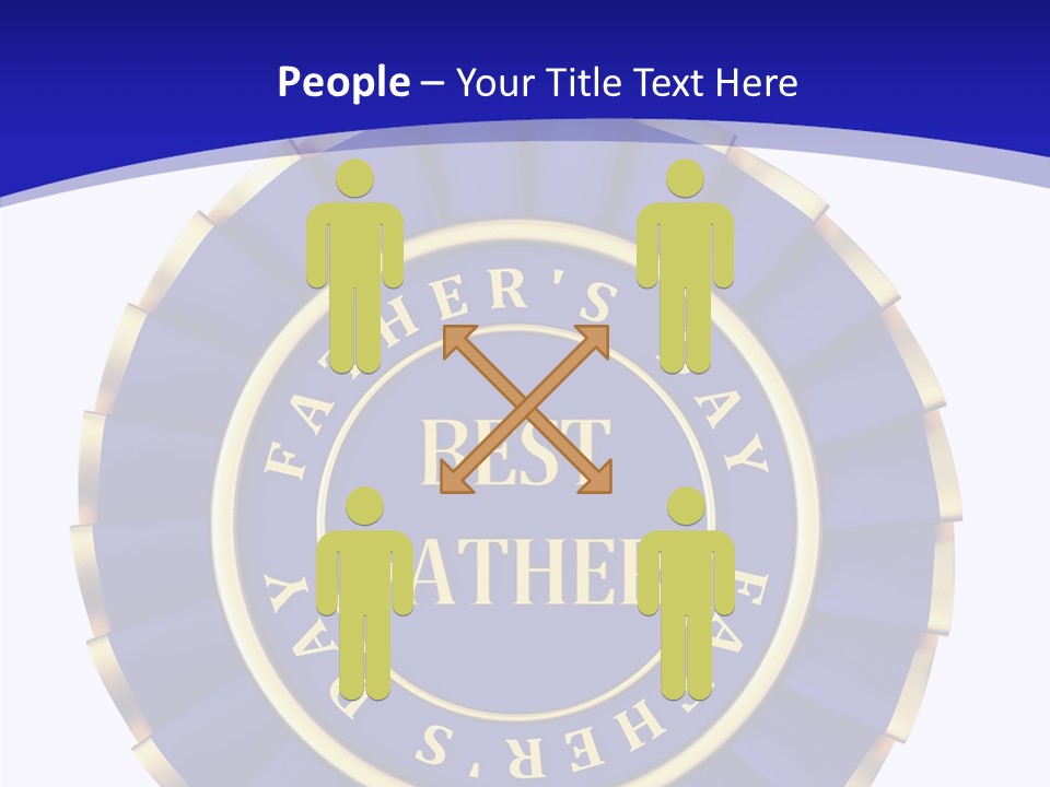 Holiday Dady Trophy PowerPoint Template