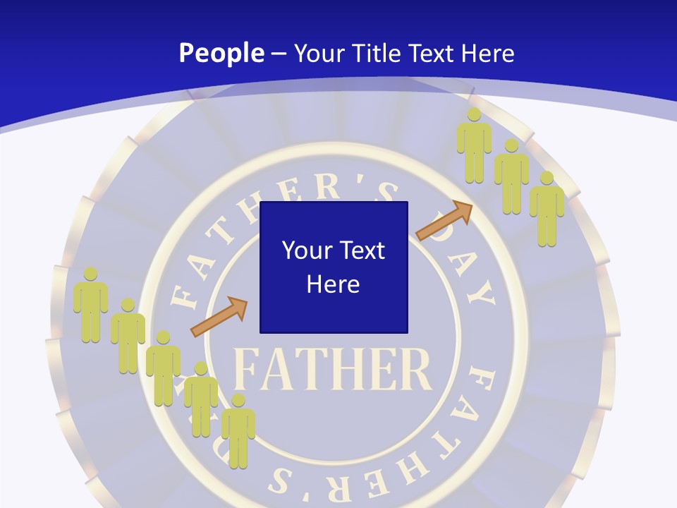 Holiday Dady Trophy PowerPoint Template