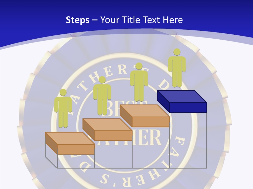 Holiday Dady Trophy PowerPoint Template