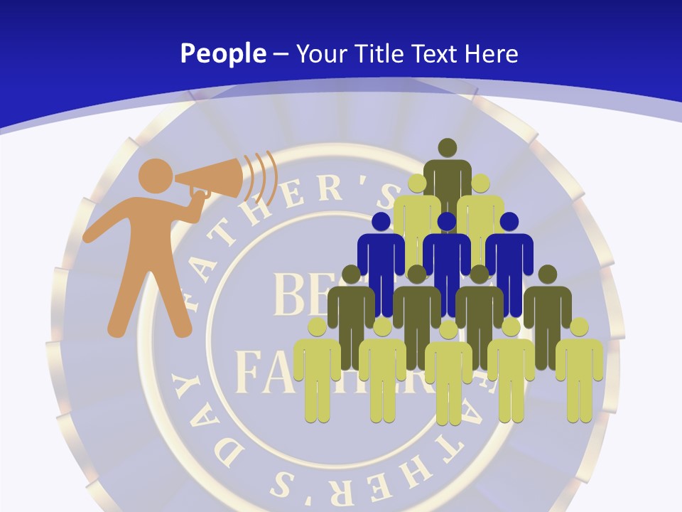 Holiday Dady Trophy PowerPoint Template