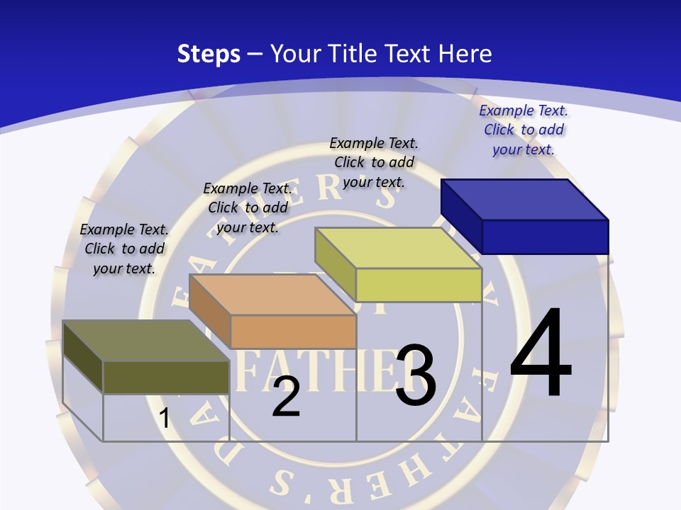 Holiday Dady Trophy PowerPoint Template