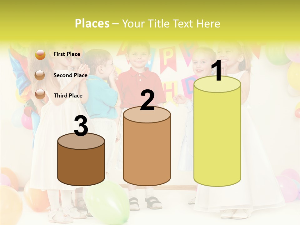 Cute Preschool Happiness PowerPoint Template