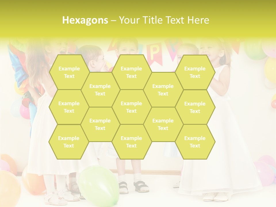 Cute Preschool Happiness PowerPoint Template