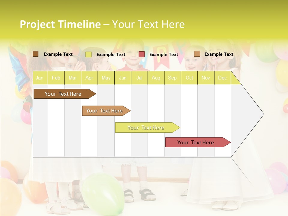 Cute Preschool Happiness PowerPoint Template