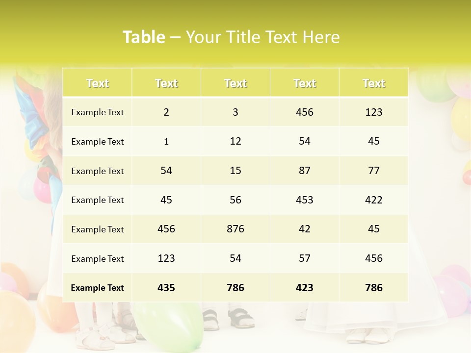 Cute Preschool Happiness PowerPoint Template