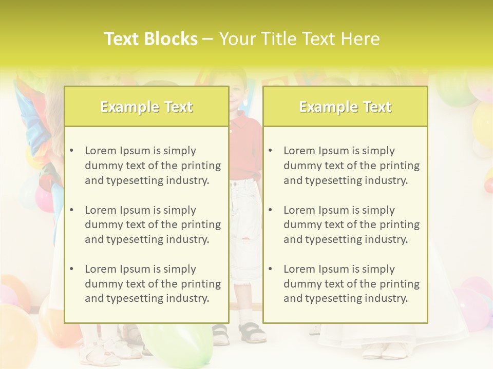 Cute Preschool Happiness PowerPoint Template