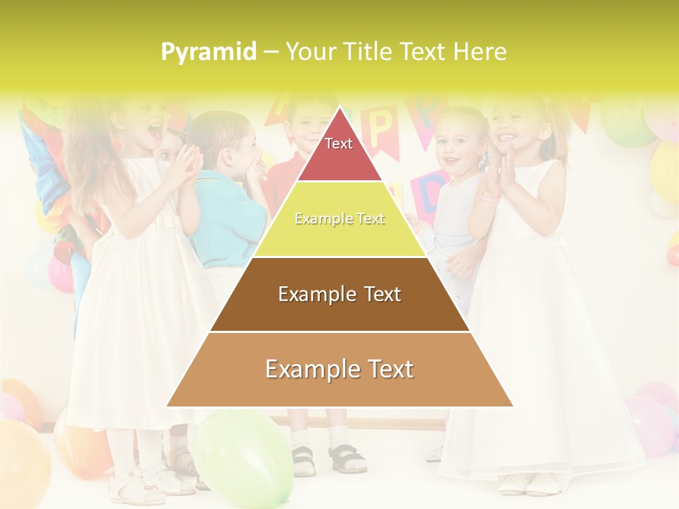 Cute Preschool Happiness PowerPoint Template