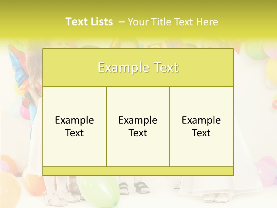 Cute Preschool Happiness PowerPoint Template