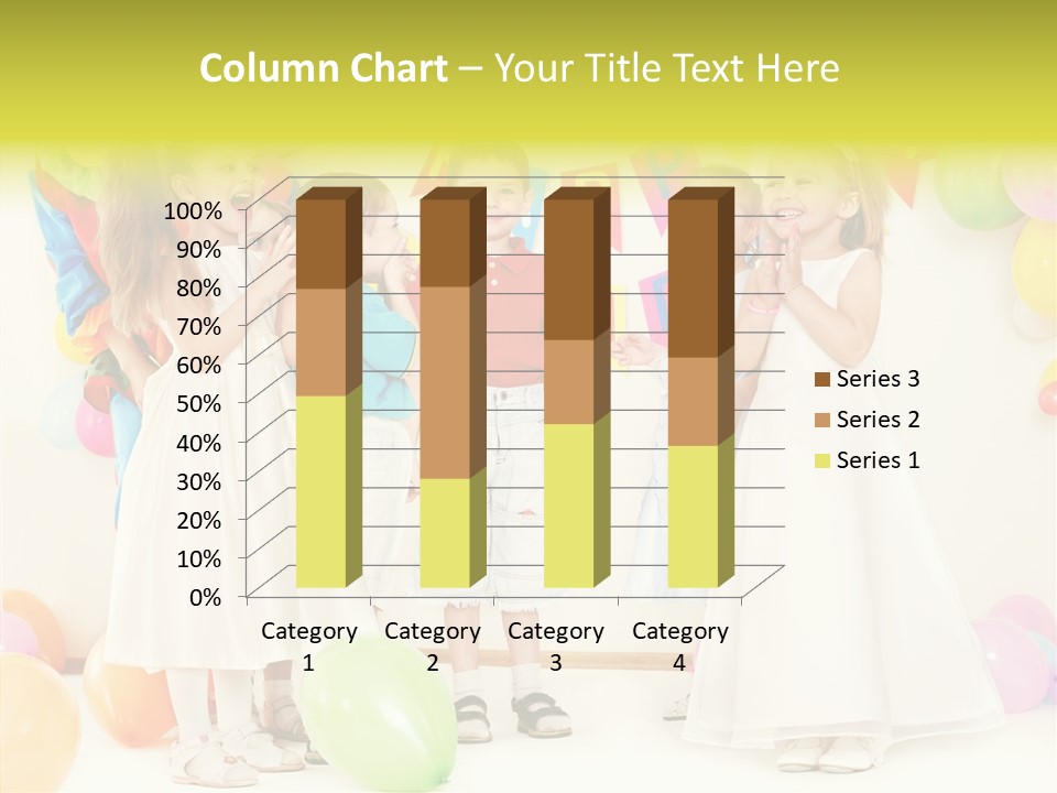 Cute Preschool Happiness PowerPoint Template