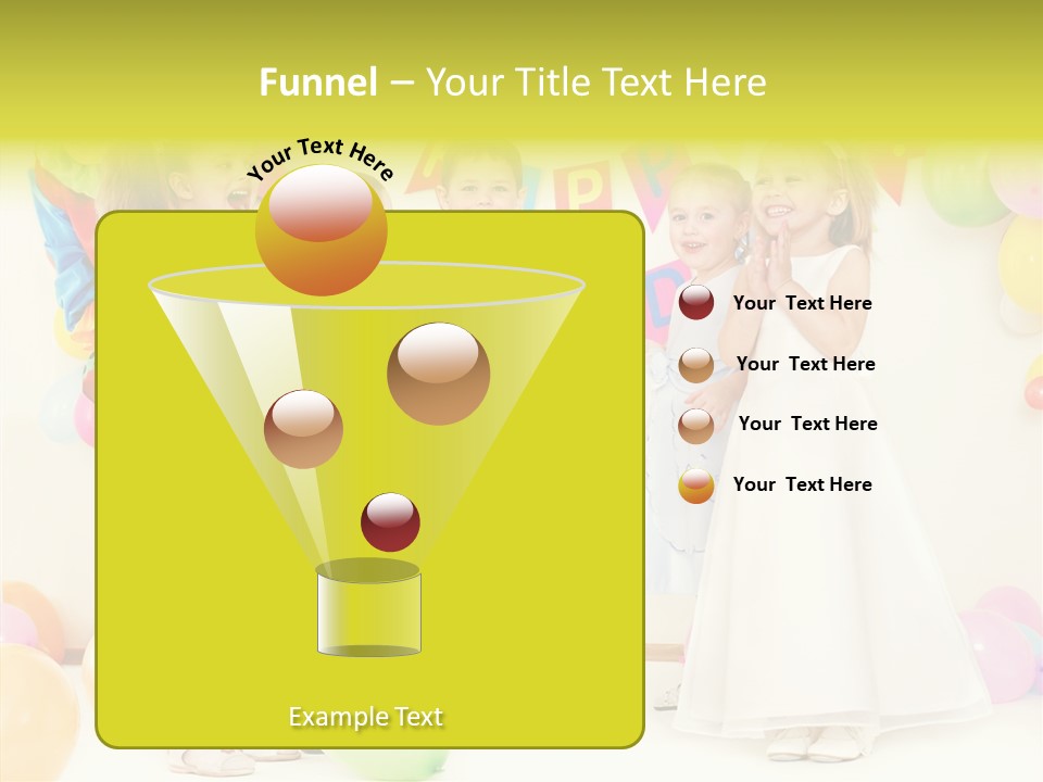 Cute Preschool Happiness PowerPoint Template