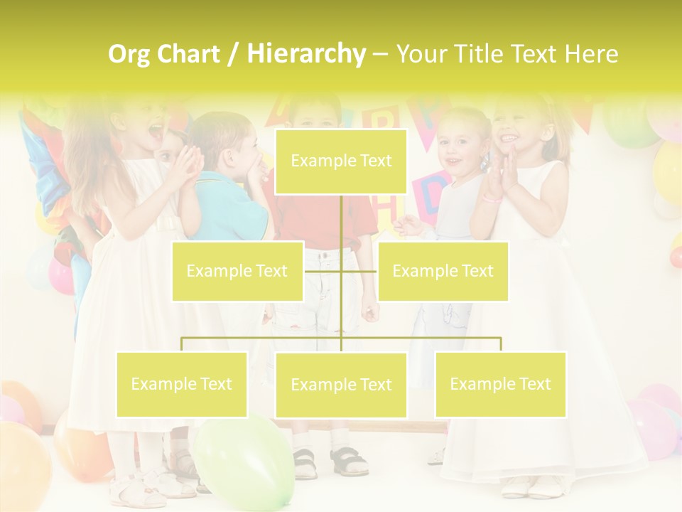 Cute Preschool Happiness PowerPoint Template