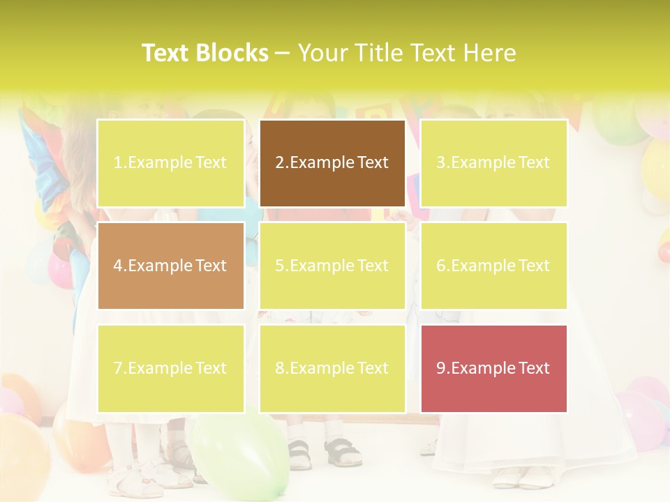 Cute Preschool Happiness PowerPoint Template