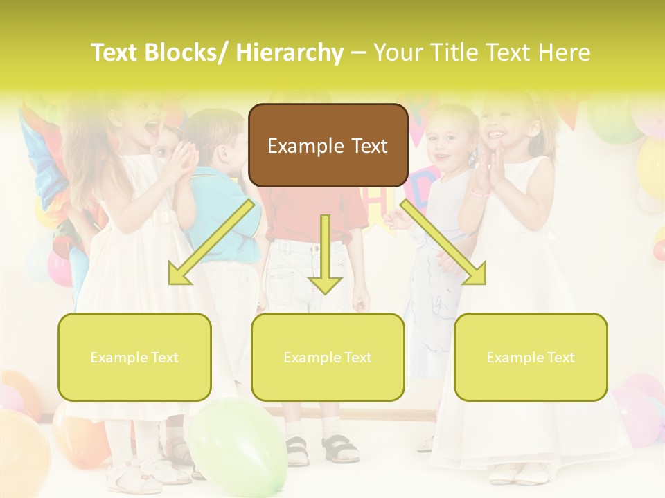 Cute Preschool Happiness PowerPoint Template