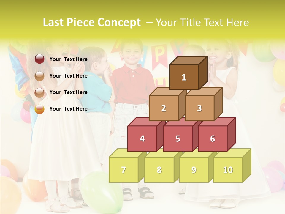 Cute Preschool Happiness PowerPoint Template
