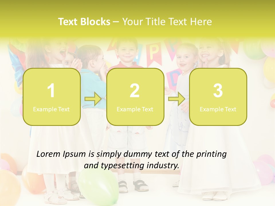 Cute Preschool Happiness PowerPoint Template
