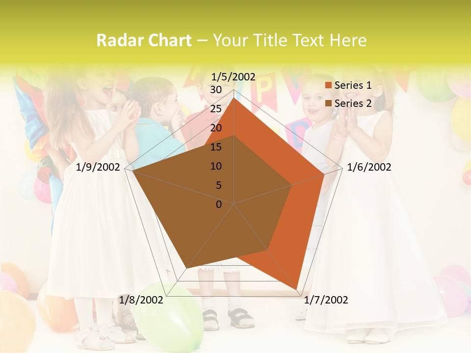 Cute Preschool Happiness PowerPoint Template