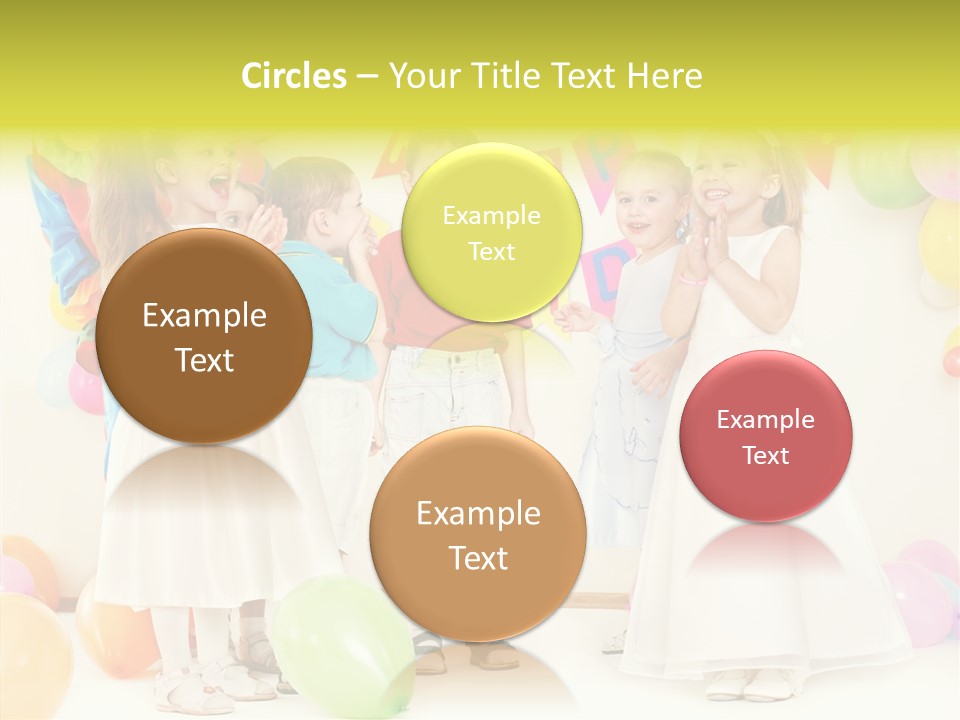 Cute Preschool Happiness PowerPoint Template