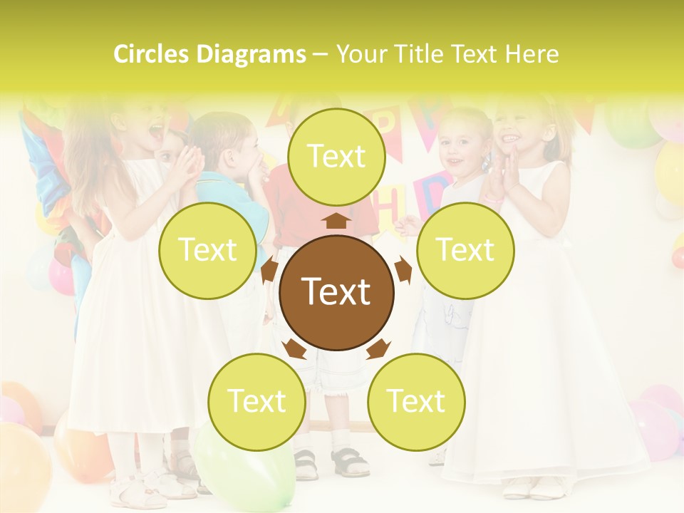 Cute Preschool Happiness PowerPoint Template