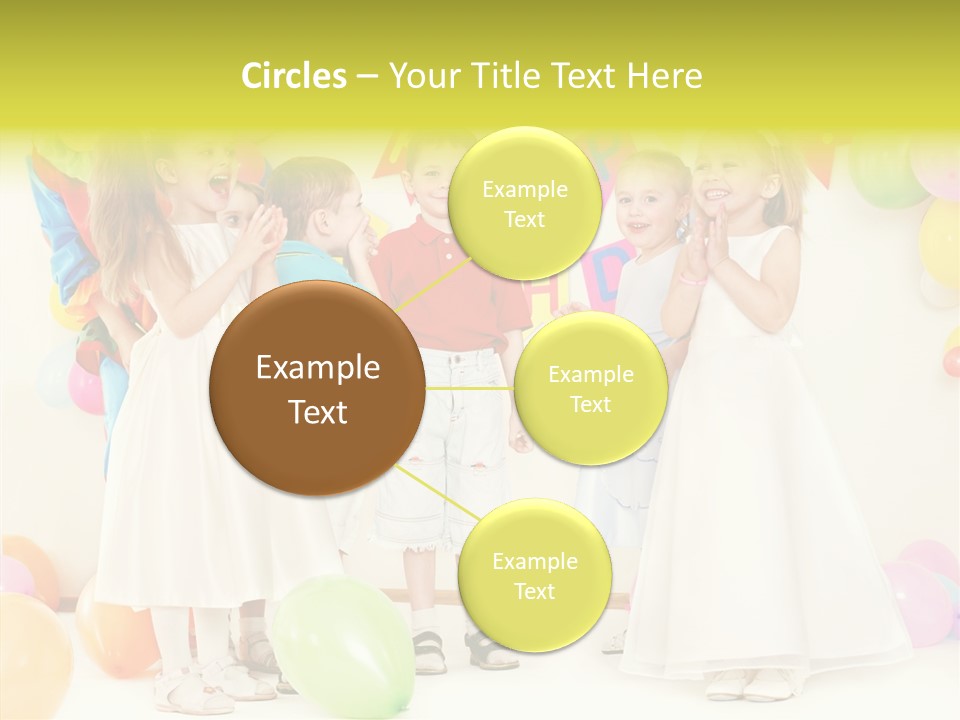 Cute Preschool Happiness PowerPoint Template