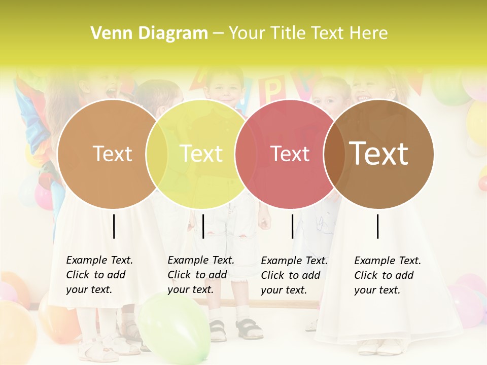 Cute Preschool Happiness PowerPoint Template