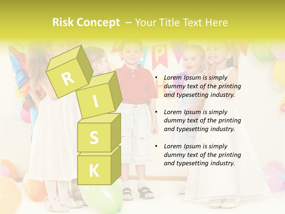 Cute Preschool Happiness PowerPoint Template