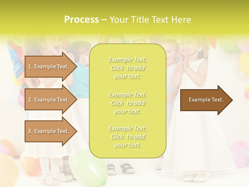 Cute Preschool Happiness PowerPoint Template