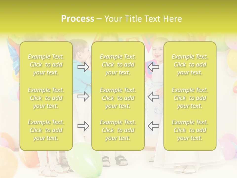 Cute Preschool Happiness PowerPoint Template
