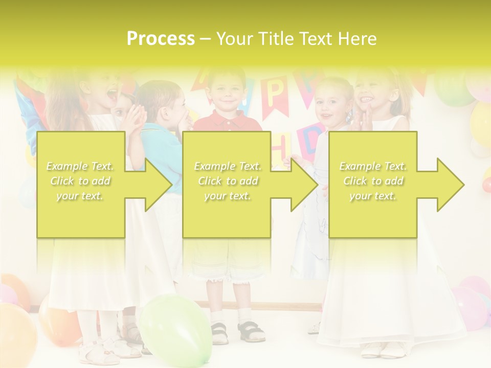 Cute Preschool Happiness PowerPoint Template
