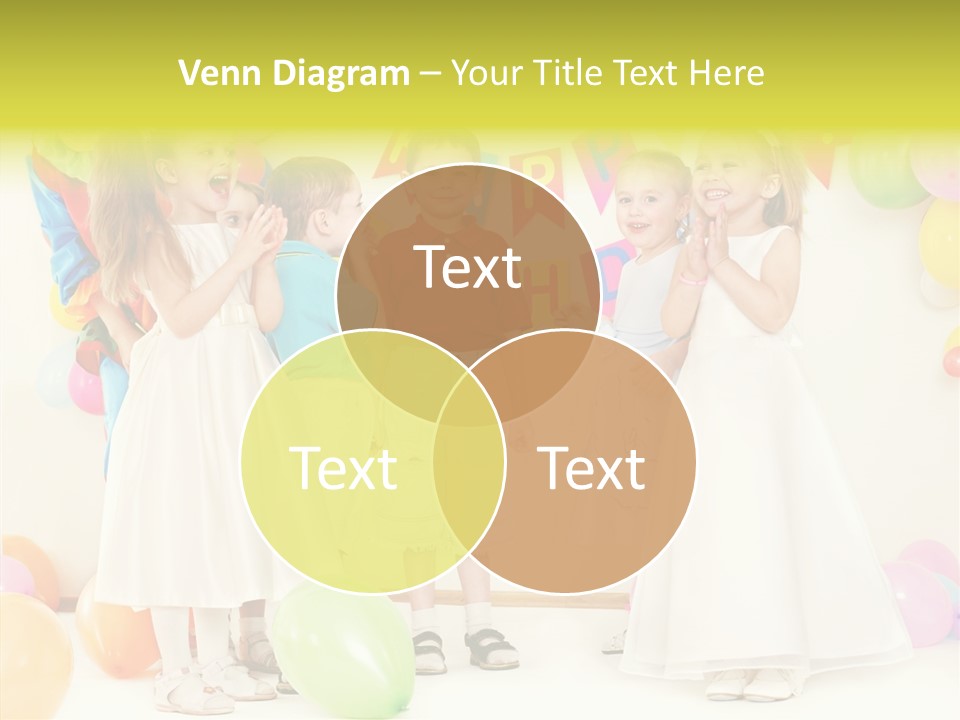 Cute Preschool Happiness PowerPoint Template