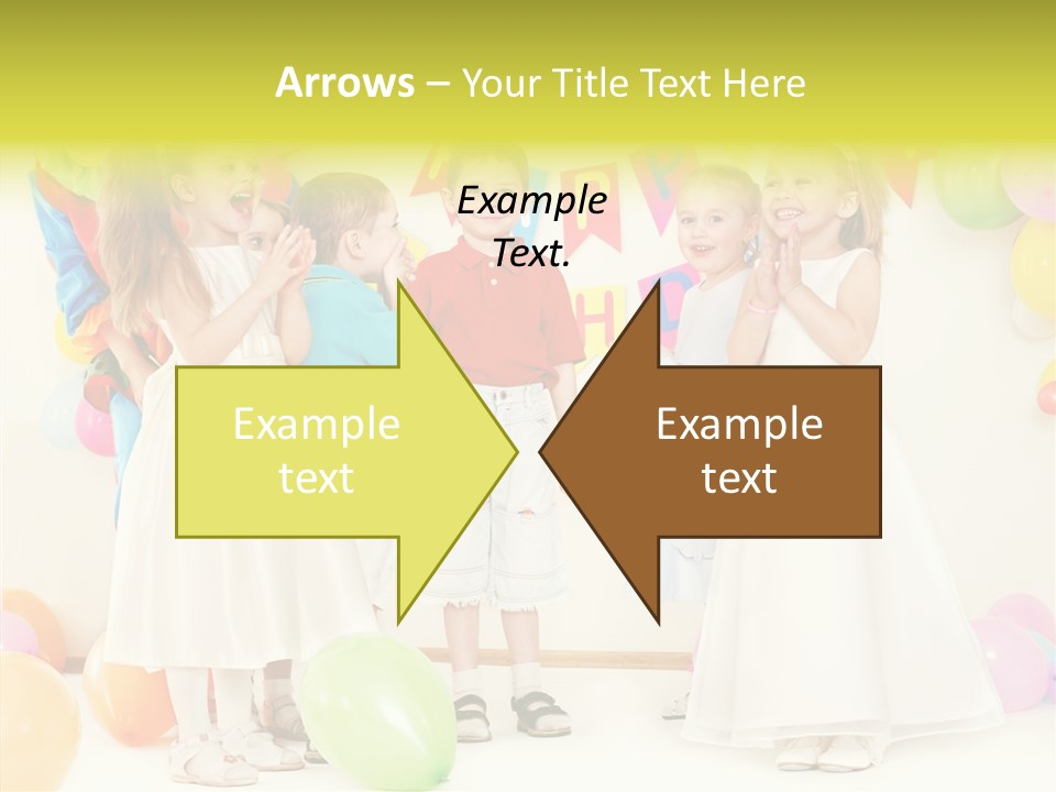 Cute Preschool Happiness PowerPoint Template