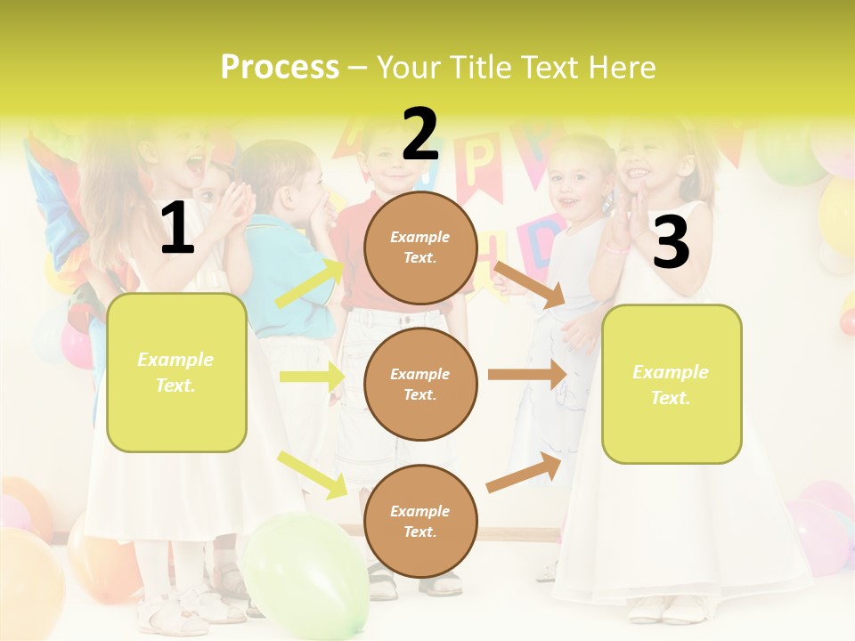 Cute Preschool Happiness PowerPoint Template