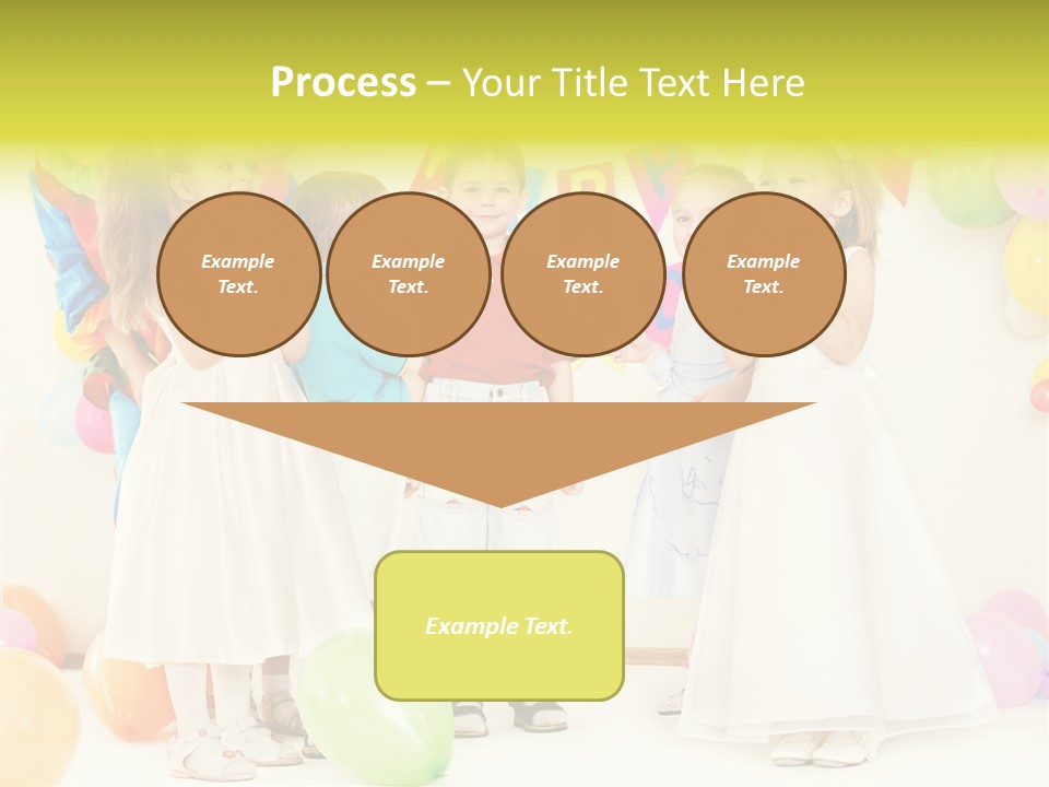 Cute Preschool Happiness PowerPoint Template