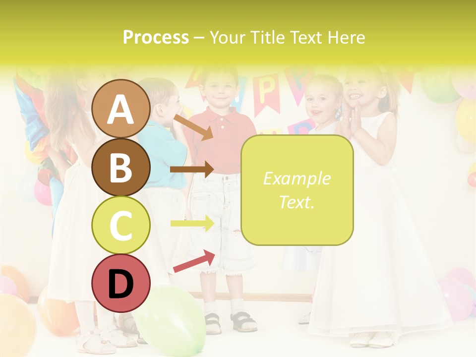 Cute Preschool Happiness PowerPoint Template