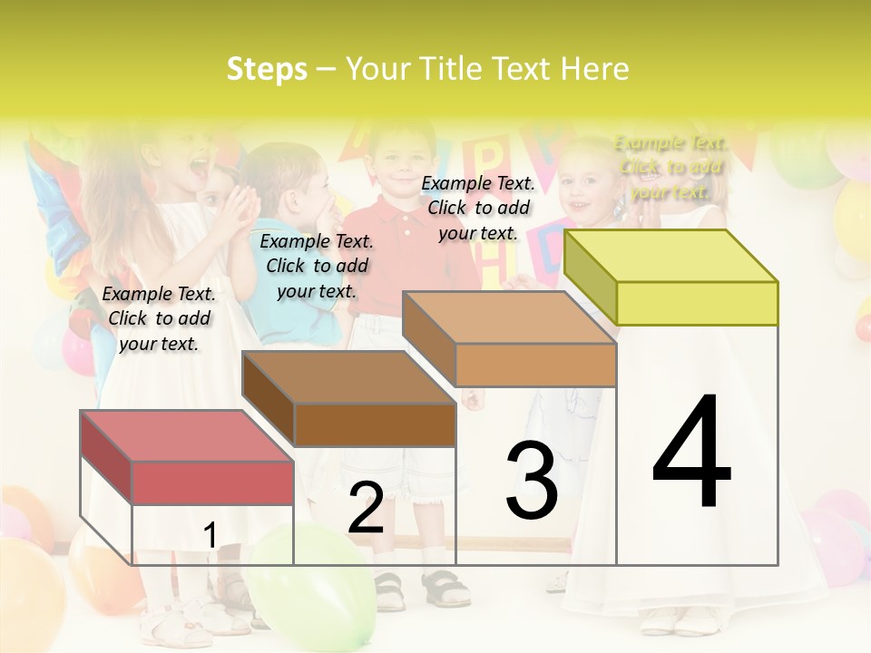 Cute Preschool Happiness PowerPoint Template