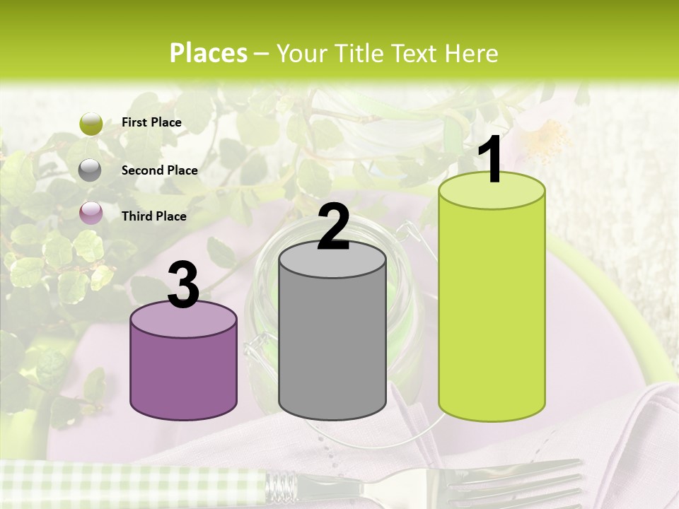 Spring Party Cutlery PowerPoint Template