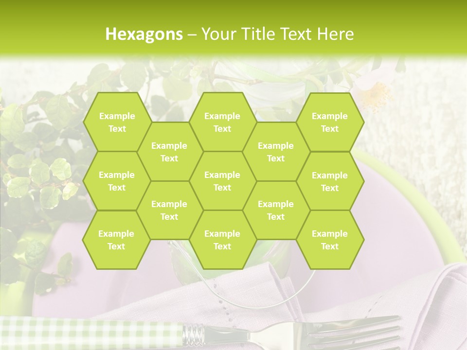 Spring Party Cutlery PowerPoint Template