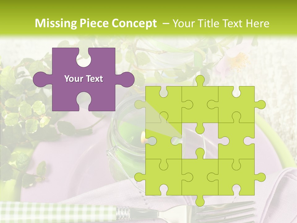 Spring Party Cutlery PowerPoint Template