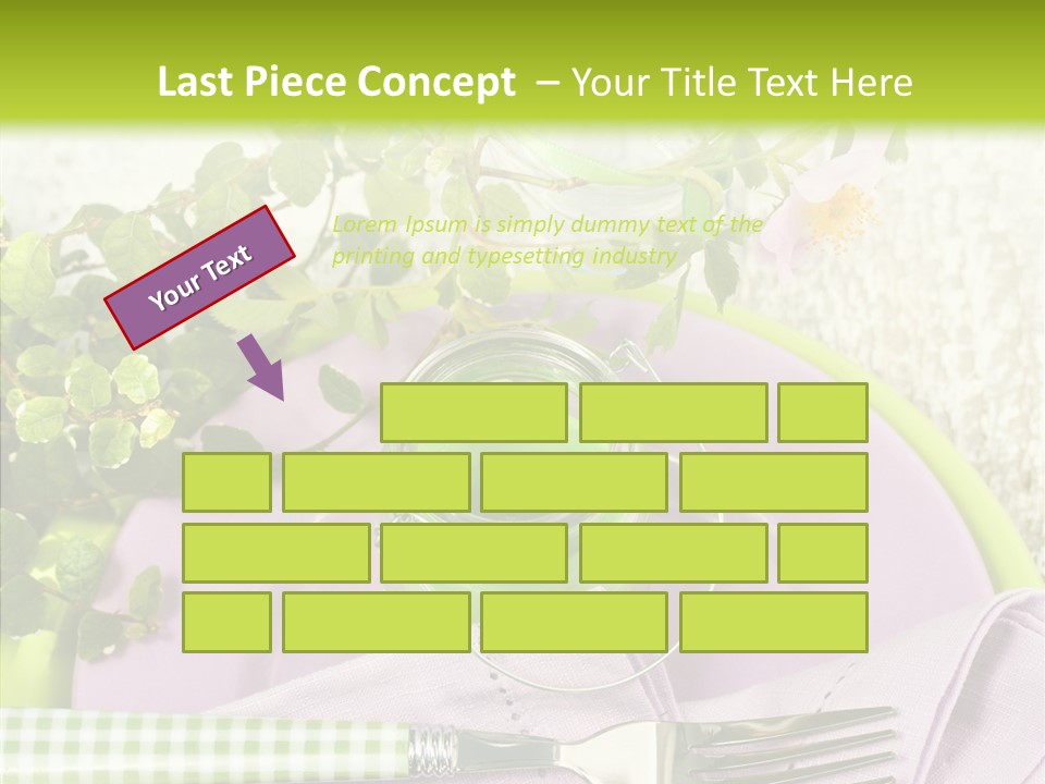 Spring Party Cutlery PowerPoint Template