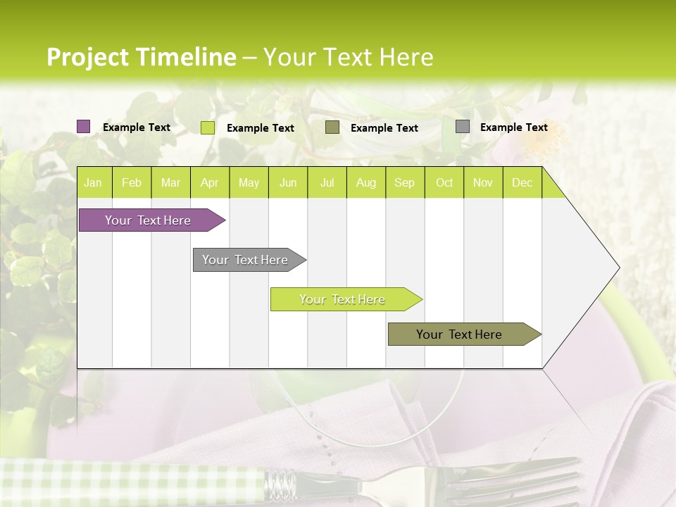 Spring Party Cutlery PowerPoint Template