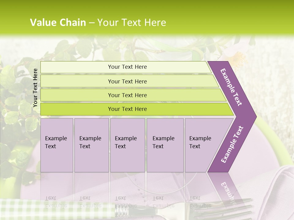 Spring Party Cutlery PowerPoint Template
