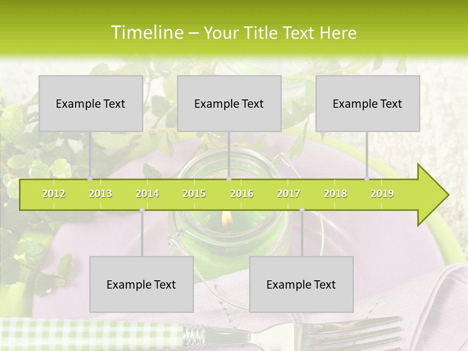 Spring Party Cutlery PowerPoint Template
