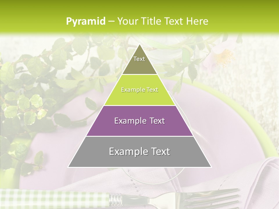 Spring Party Cutlery PowerPoint Template