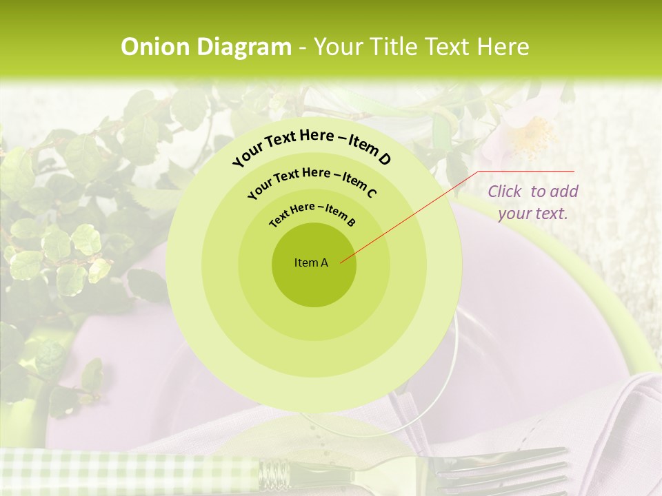 Spring Party Cutlery PowerPoint Template