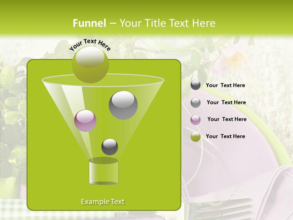 Spring Party Cutlery PowerPoint Template