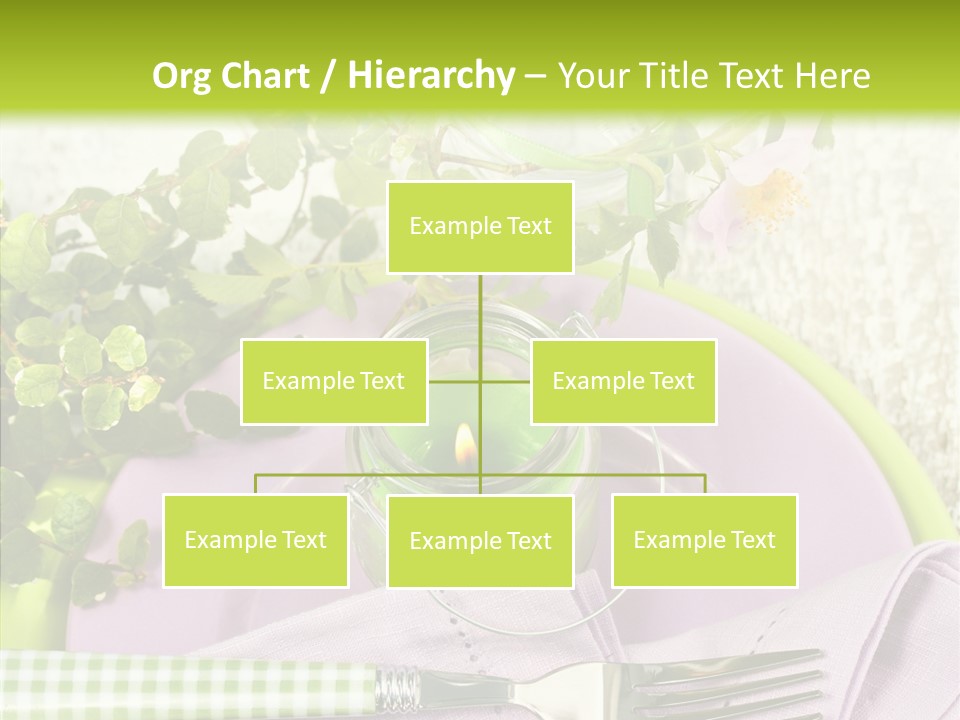 Spring Party Cutlery PowerPoint Template