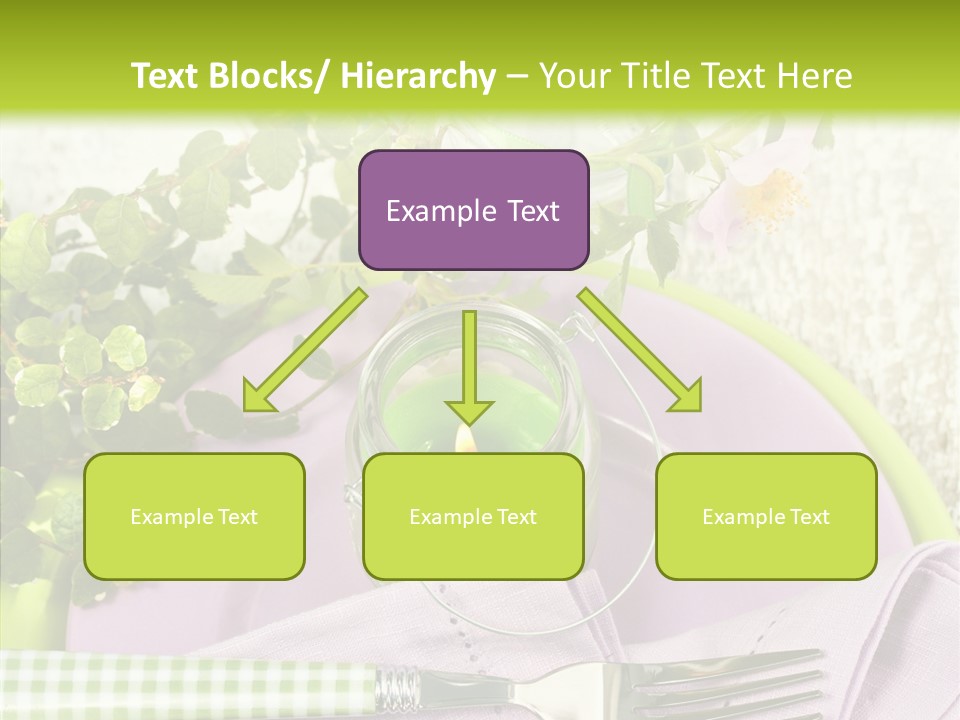 Spring Party Cutlery PowerPoint Template