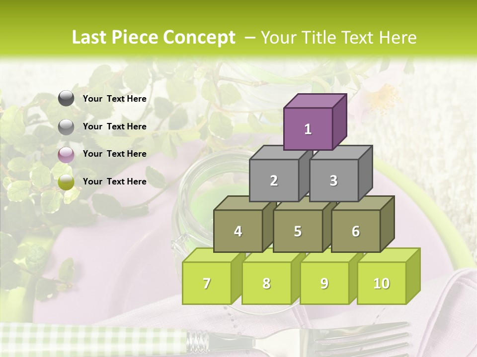 Spring Party Cutlery PowerPoint Template